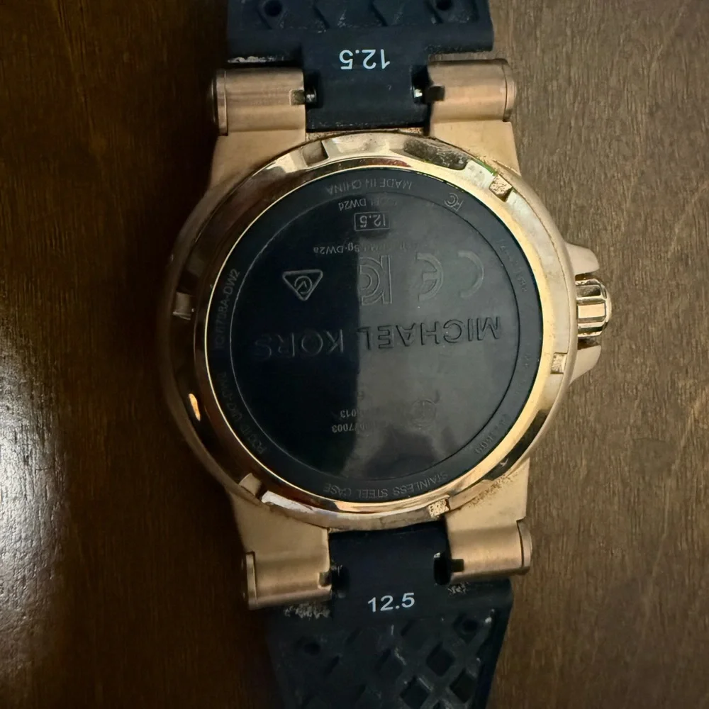 Michael Kors Black and Gold Smartwatch